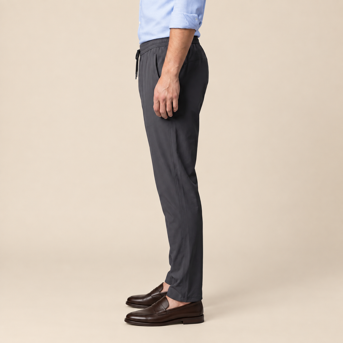 Men's Lightweight Nylon Drawstring Trousers