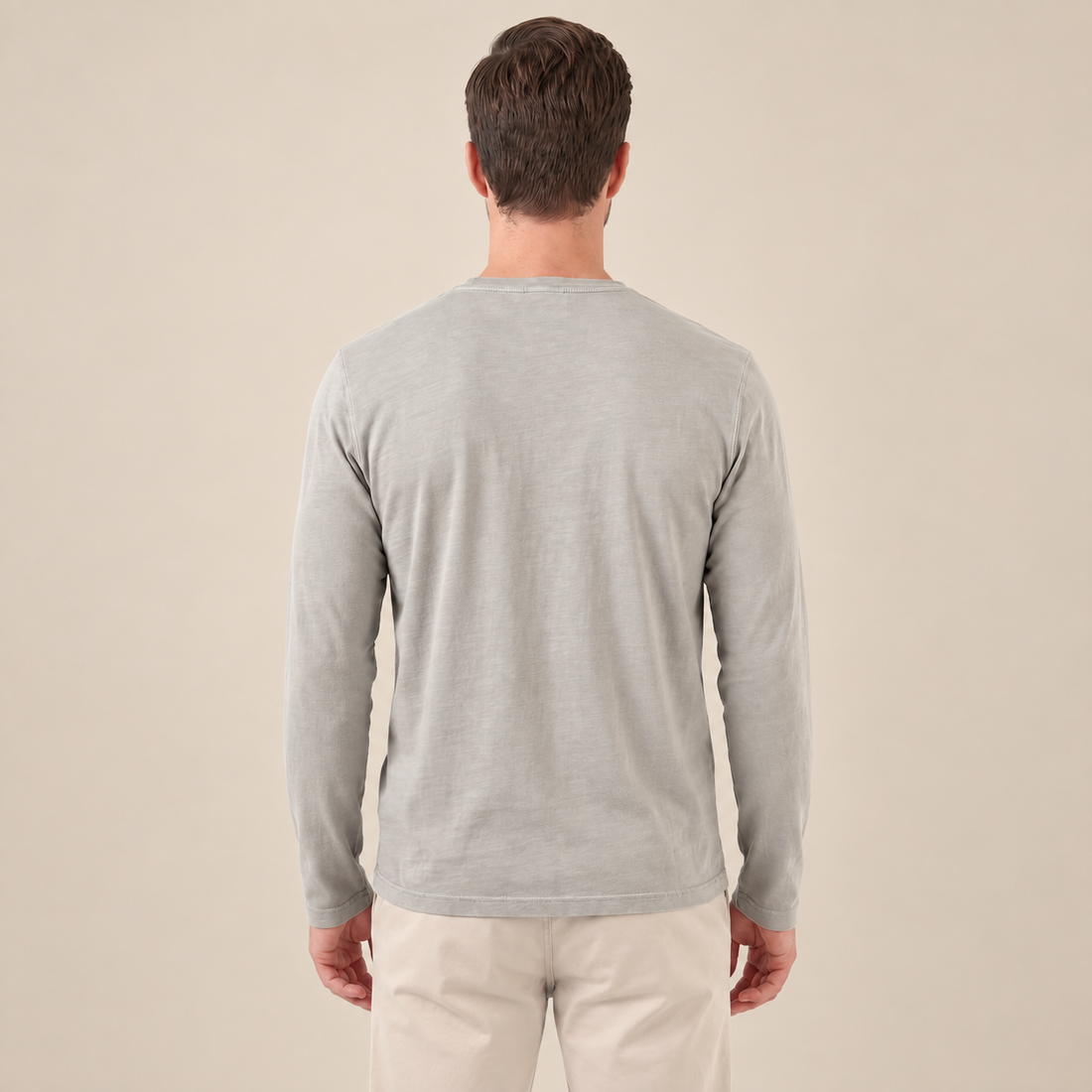 Men's Long Sleeve Henley Shirt