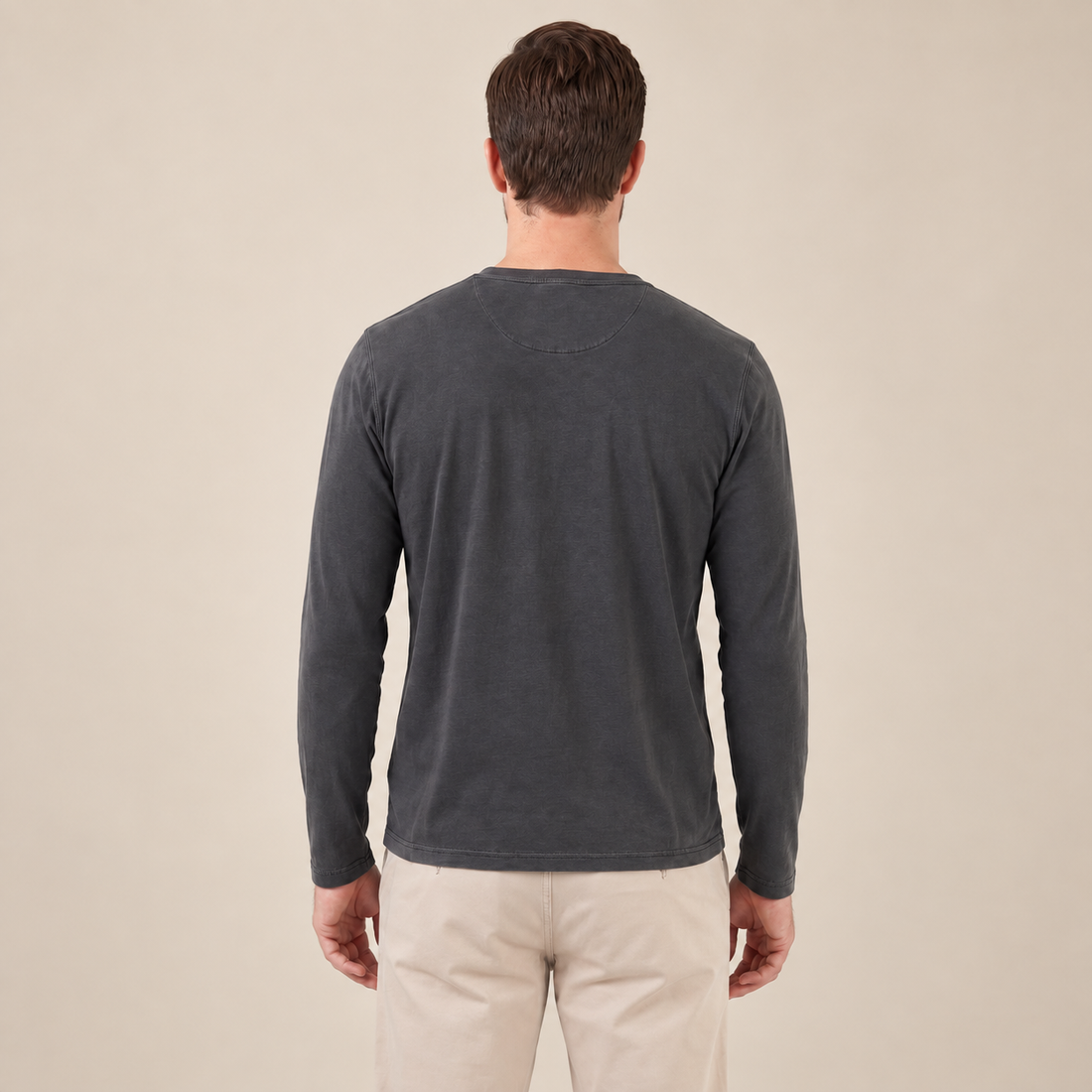Men's Long Sleeve Henley Shirt