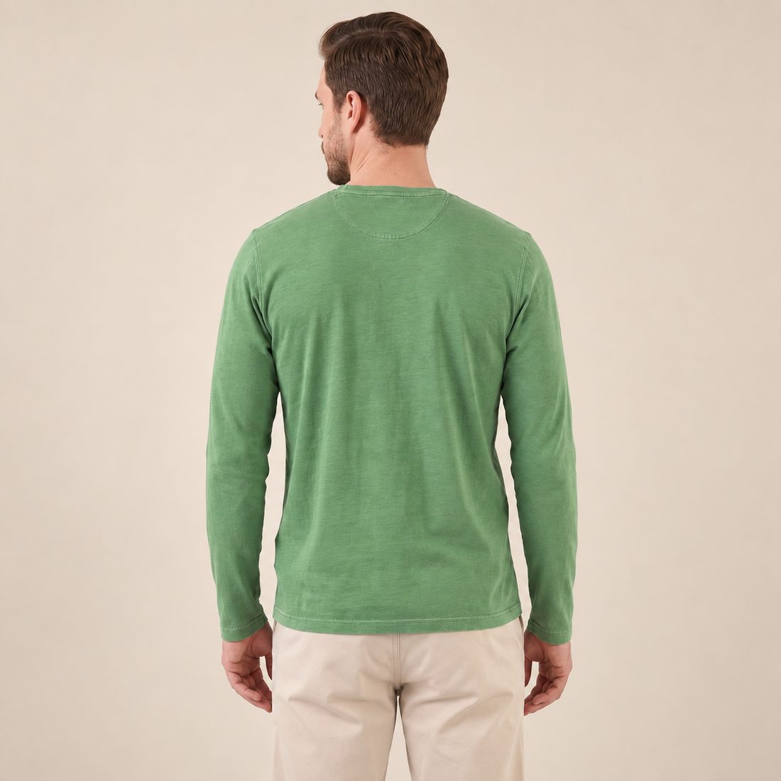 Men's Long Sleeve Henley Shirt