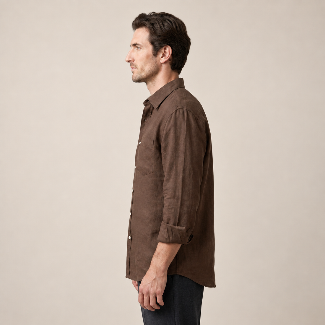 Men's Long Sleeve Oversized Shirt