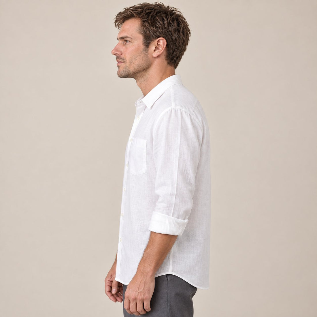 Men's Long Sleeve Oversized Shirt