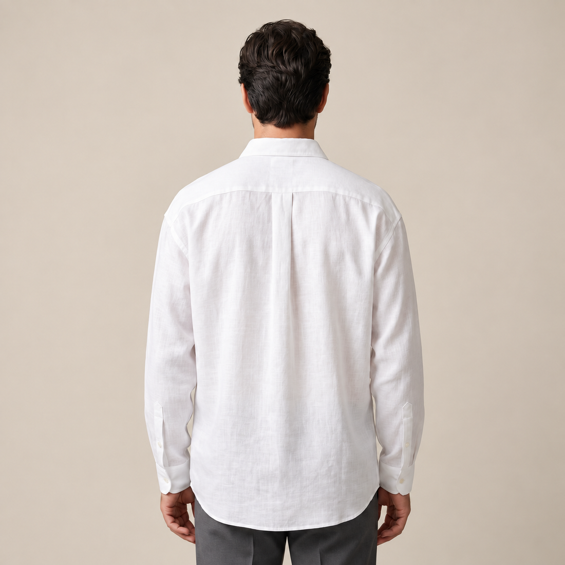Men's Long Sleeve Oversized Shirt