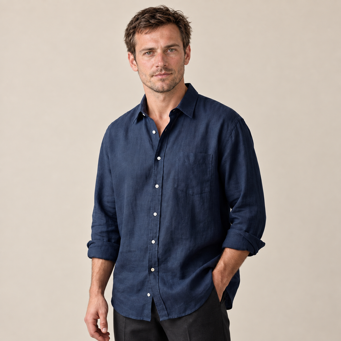 Men's Long Sleeve Oversized Shirt