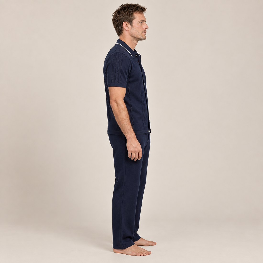 Men's Loungewear Knit Two-Piece Set
