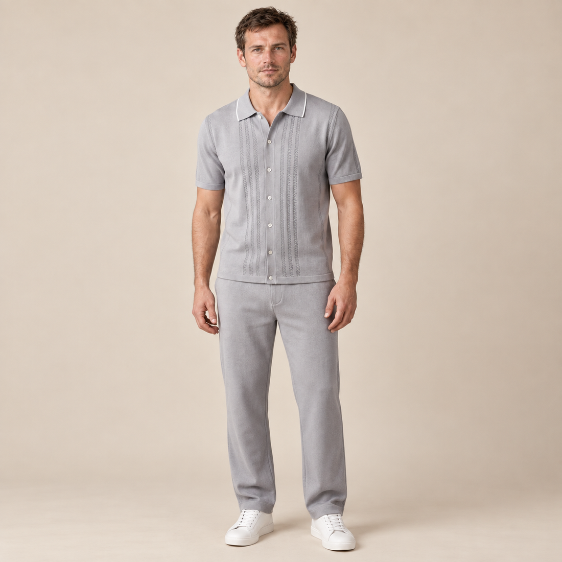 Men's Loungewear Knit Two-Piece Set