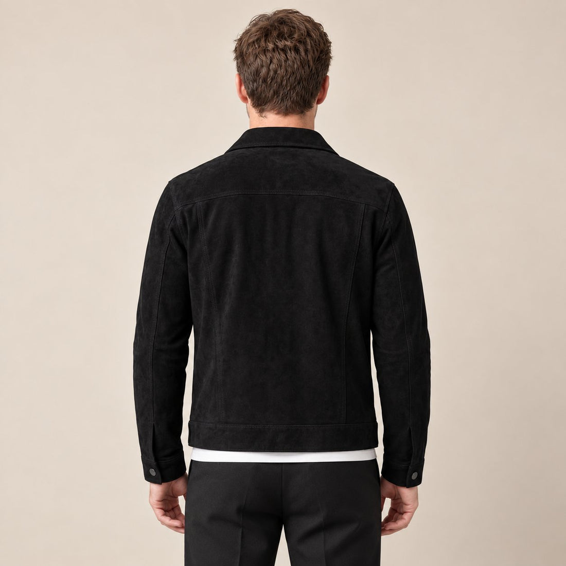 Men's Minimalist Button Closure Jacket