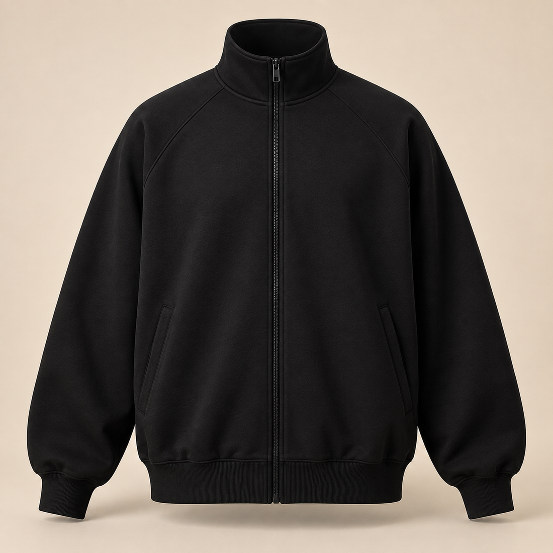 Men's Oversized Full-Zip Track Jacket