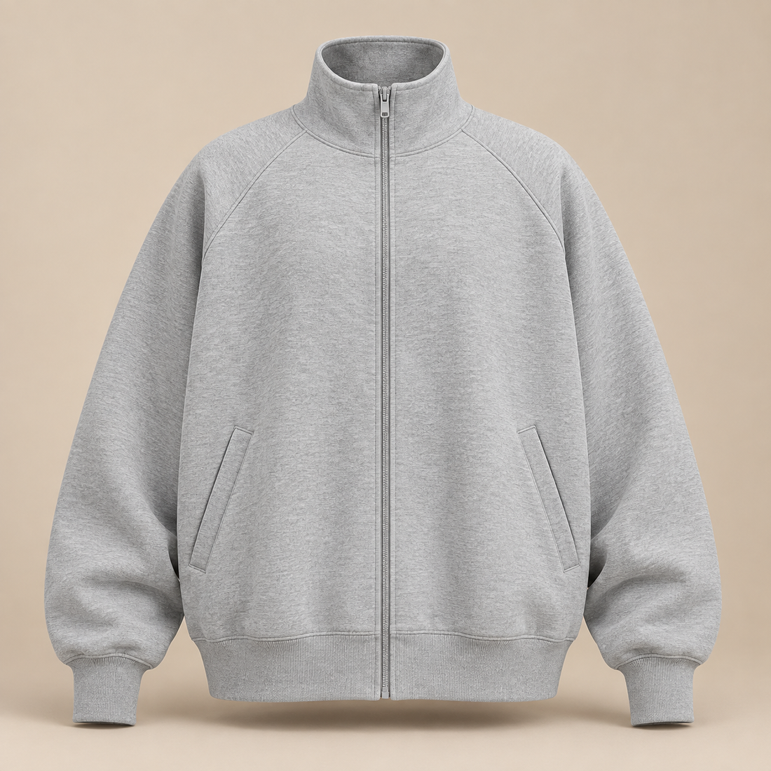 Men's Oversized Full-Zip Track Jacket