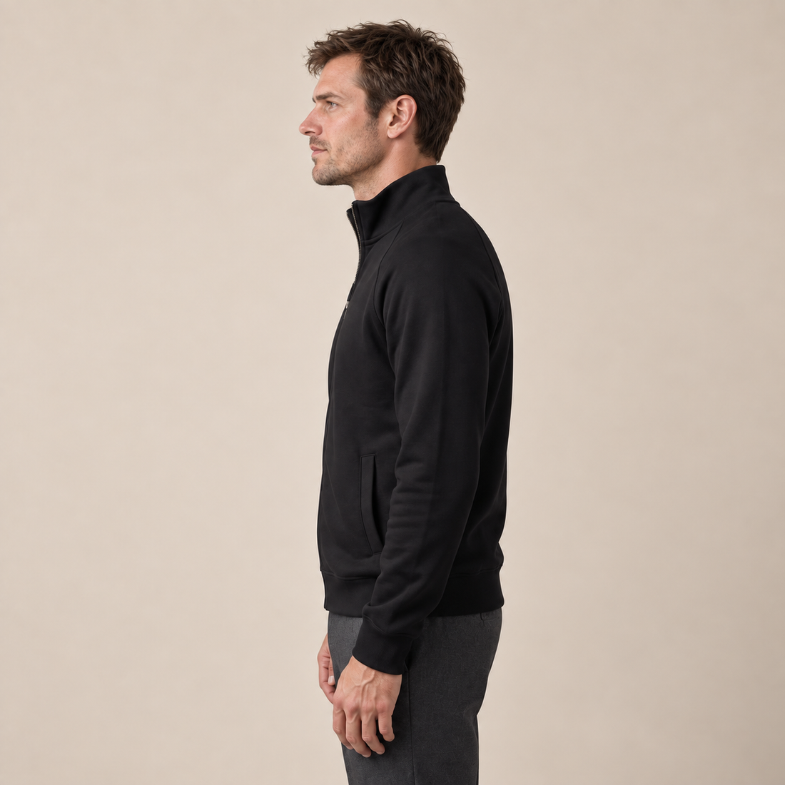 Men's Oversized Full-Zip Track Jacket