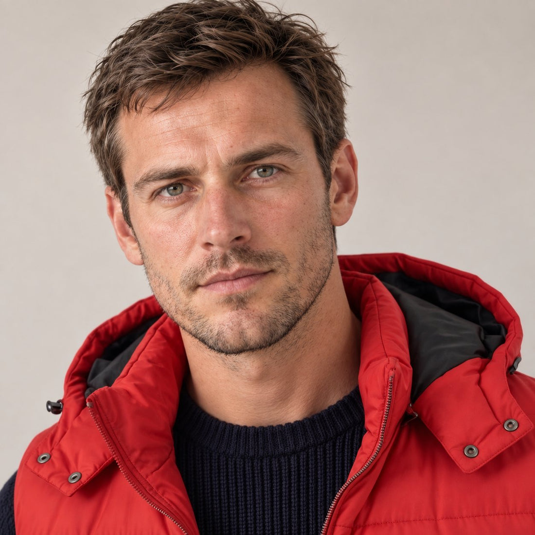 Men's Padded Body Warmer Vest with Hood