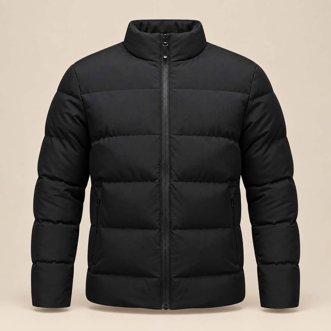 Men's Puffer Winter Jacket with Quilted Insulation