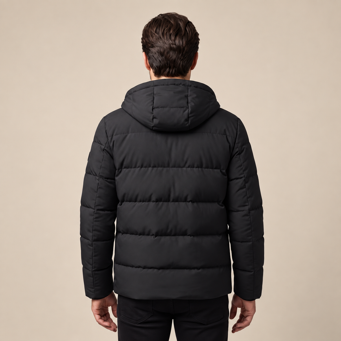 Men's Puffer Winter Jacket with Quilted Insulation