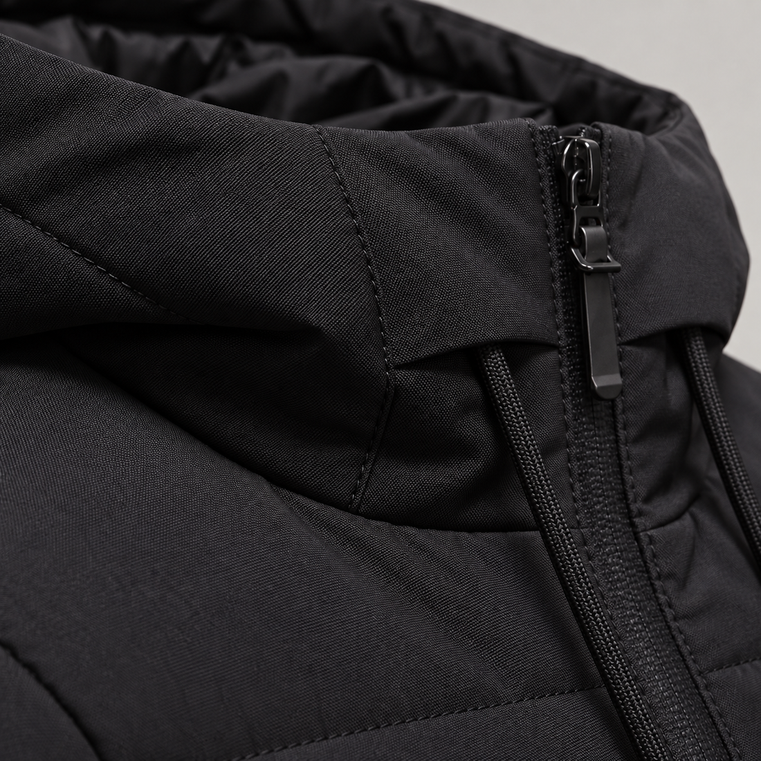 Men's Puffer Winter Jacket with Quilted Insulation