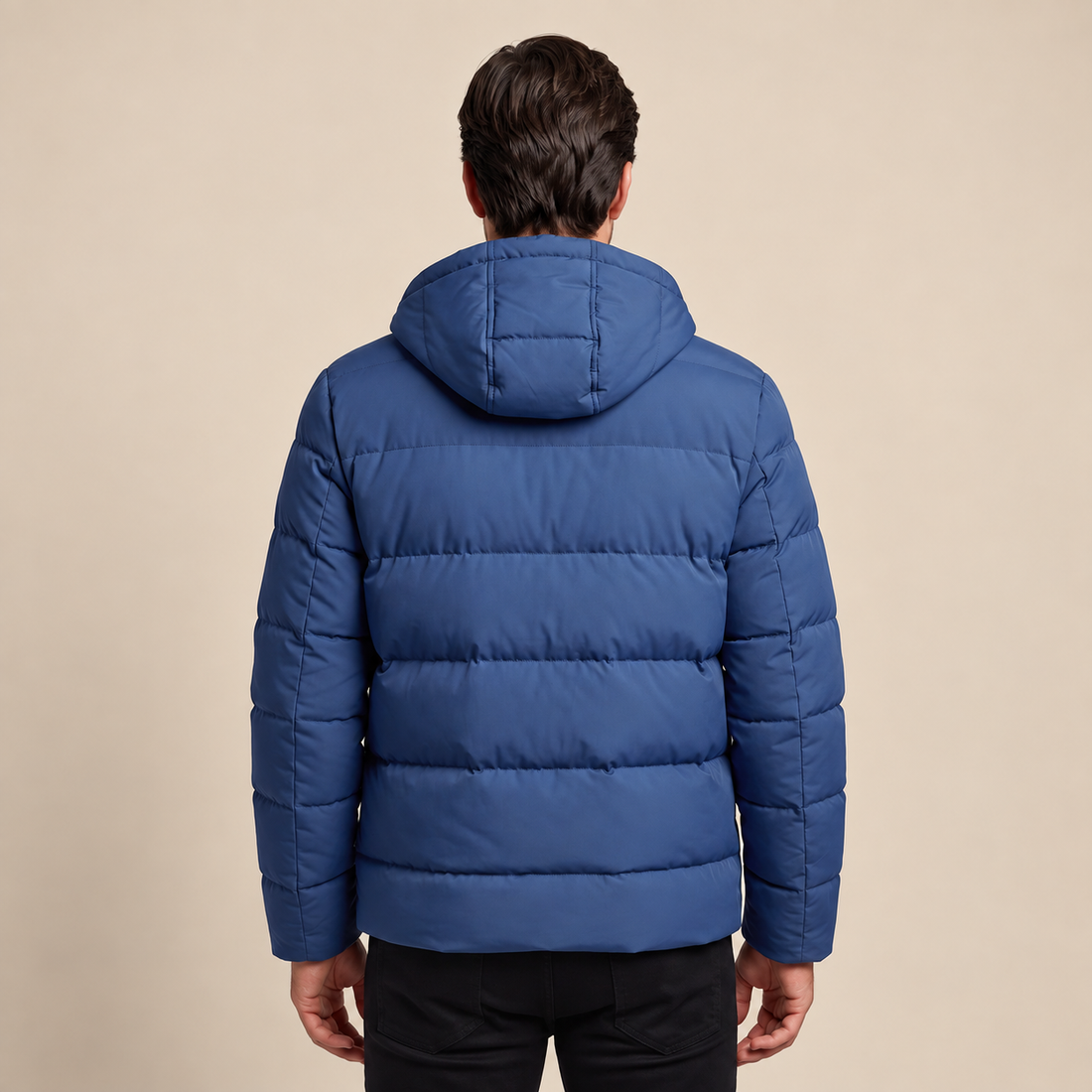 Men's Puffer Winter Jacket with Quilted Insulation