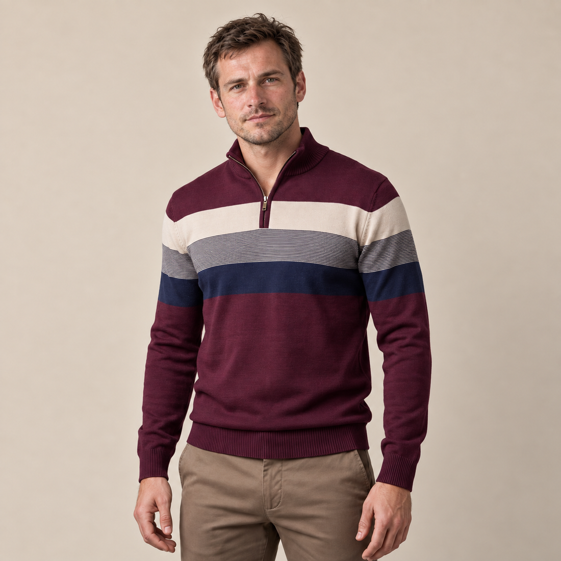 Men's Quarter-Zip Sweater