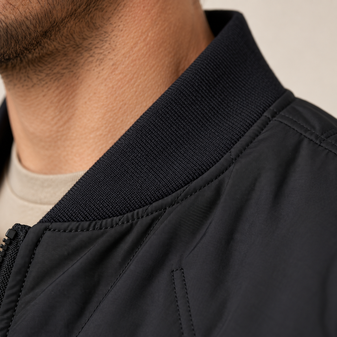 Men's Quilted Bomber Mid Jacket