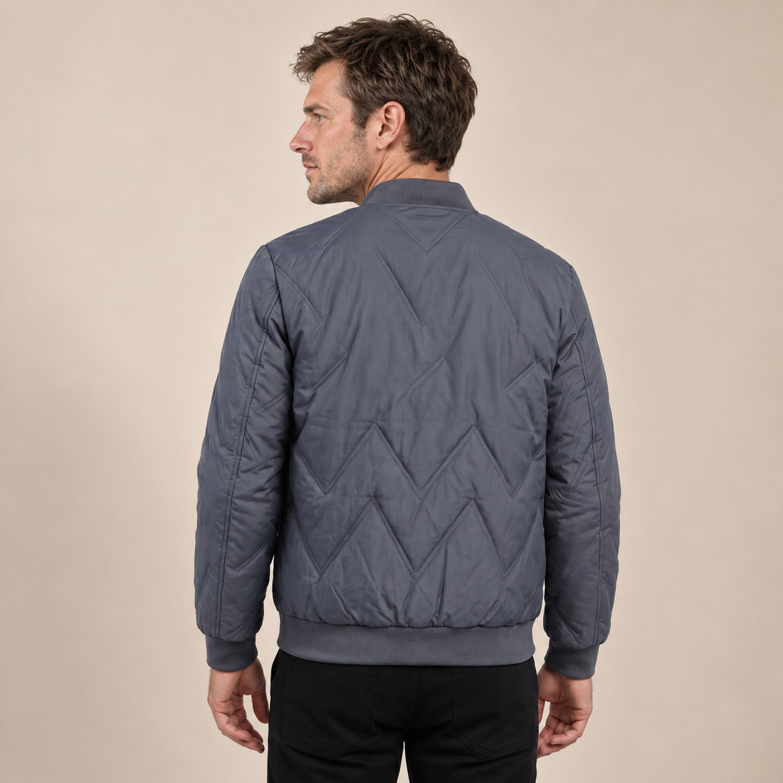 Men's Quilted Bomber Mid Jacket