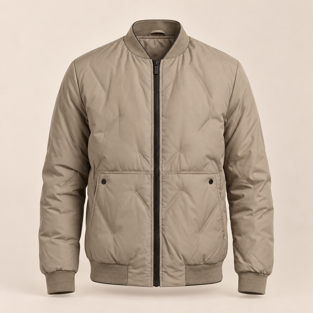 Men's Quilted Bomber Mid Jacket