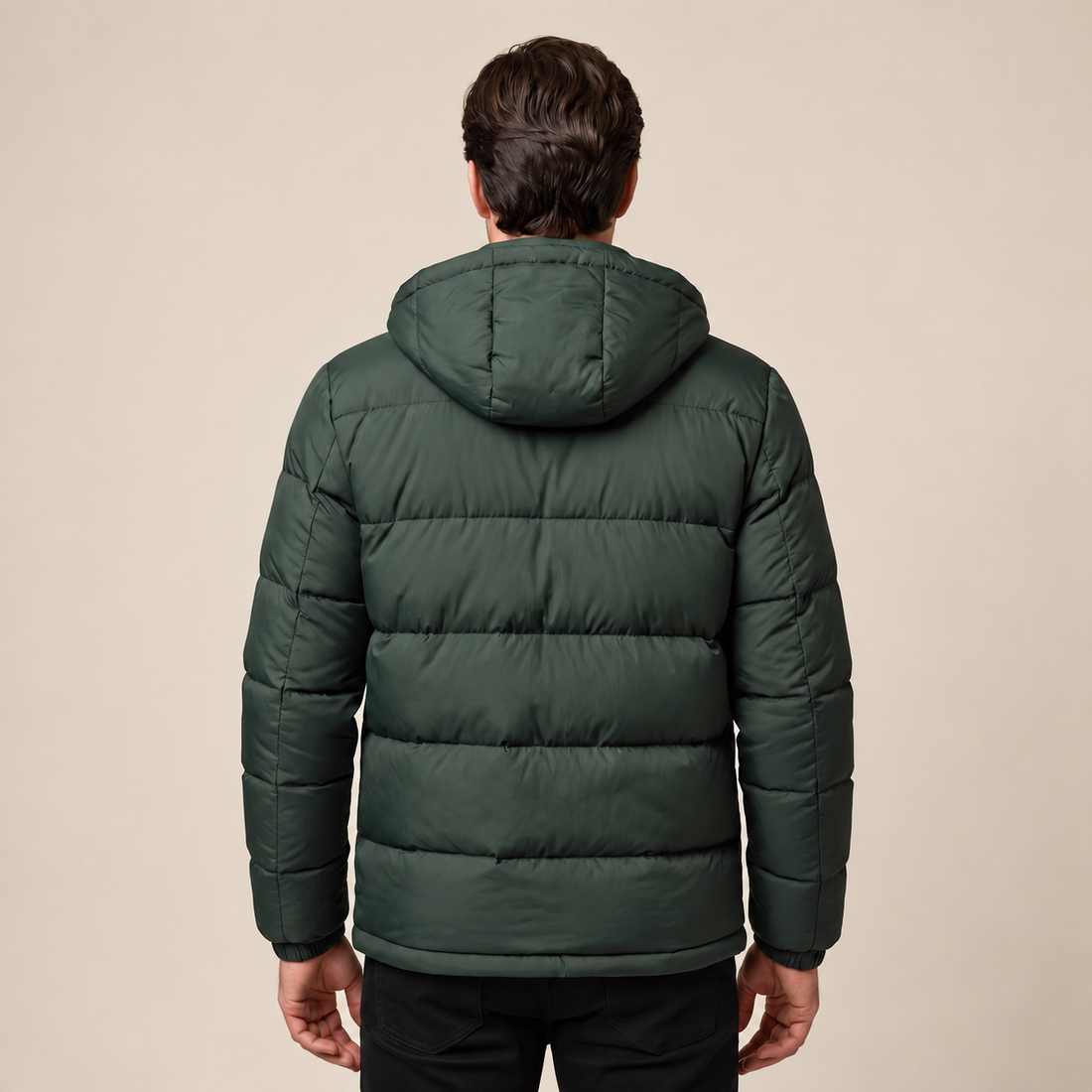 Men's Quilted Hooded Puffer Jacket