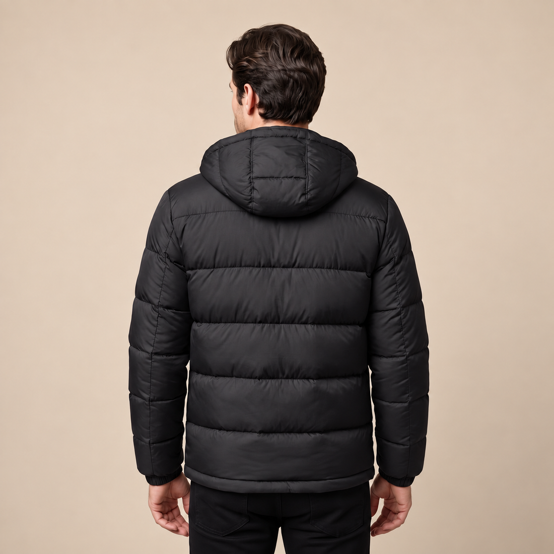 Men's Quilted Hooded Puffer Jacket