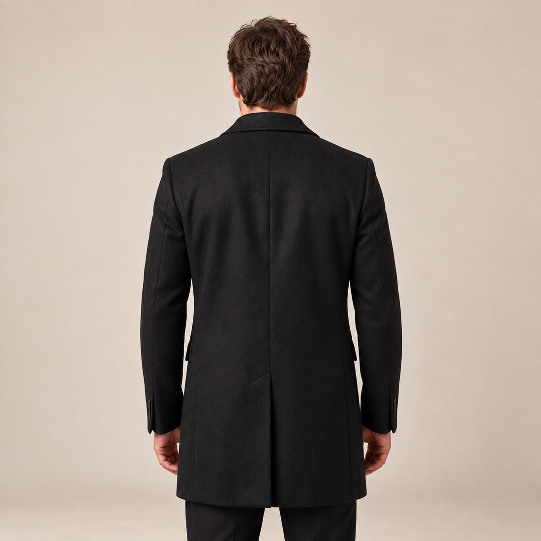 Men's Quilted Lined Overcoat