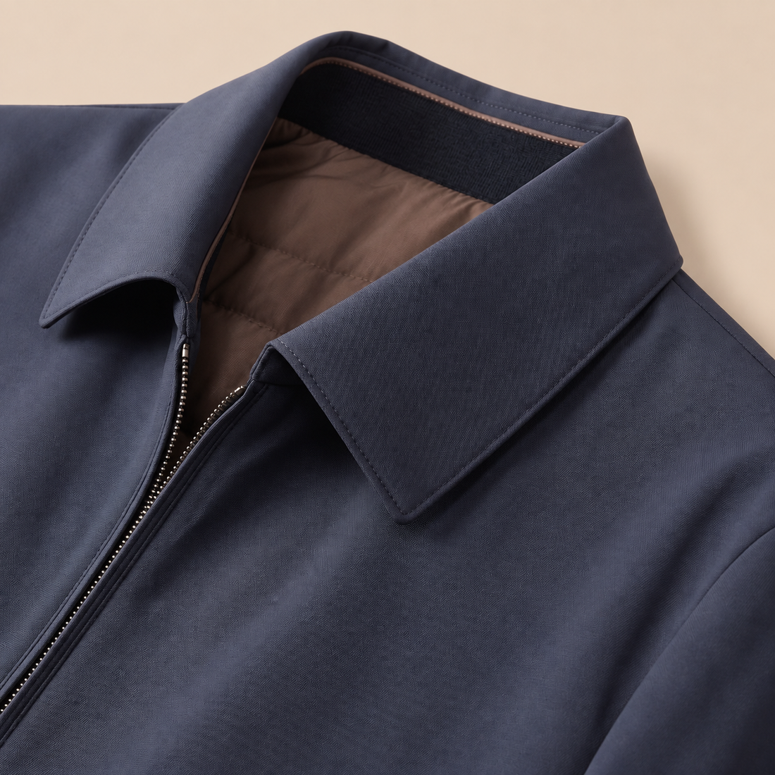 Men's Quilted Lined Zip Jacket