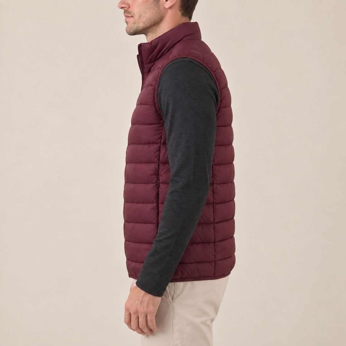Men's Nylon Quilted Padded Gilet