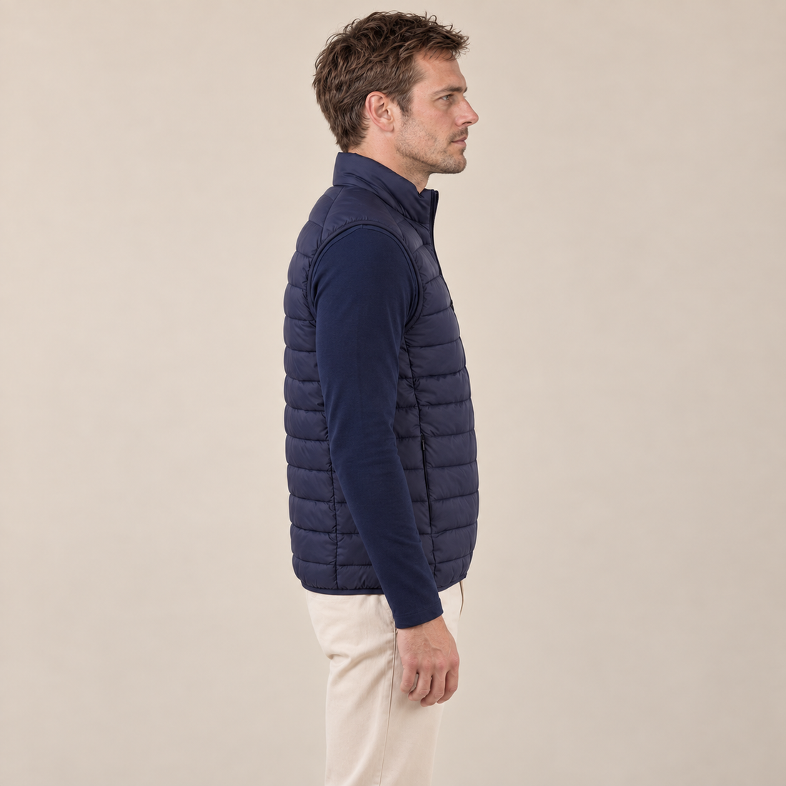 Men's Nylon Quilted Padded Gilet