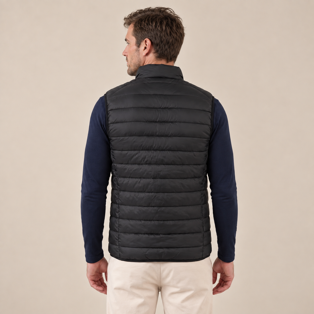 Men's Nylon Quilted Padded Gilet