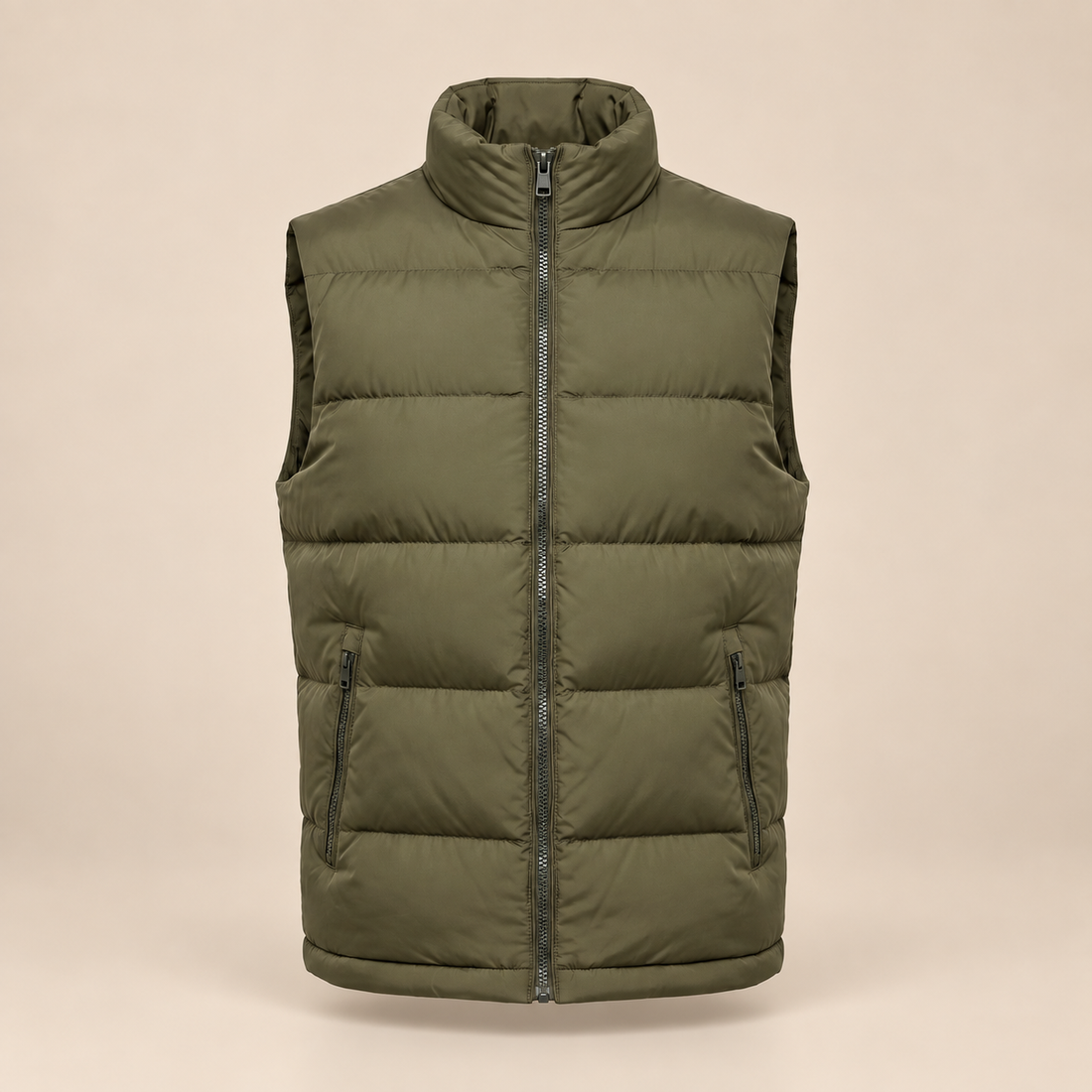 Men's Quilted Padded Gilet with Contrast Lining