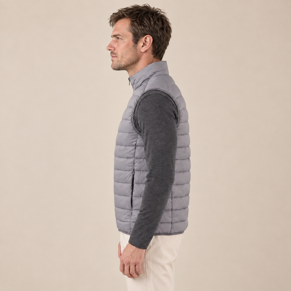 Men's Nylon Quilted Padded Gilet