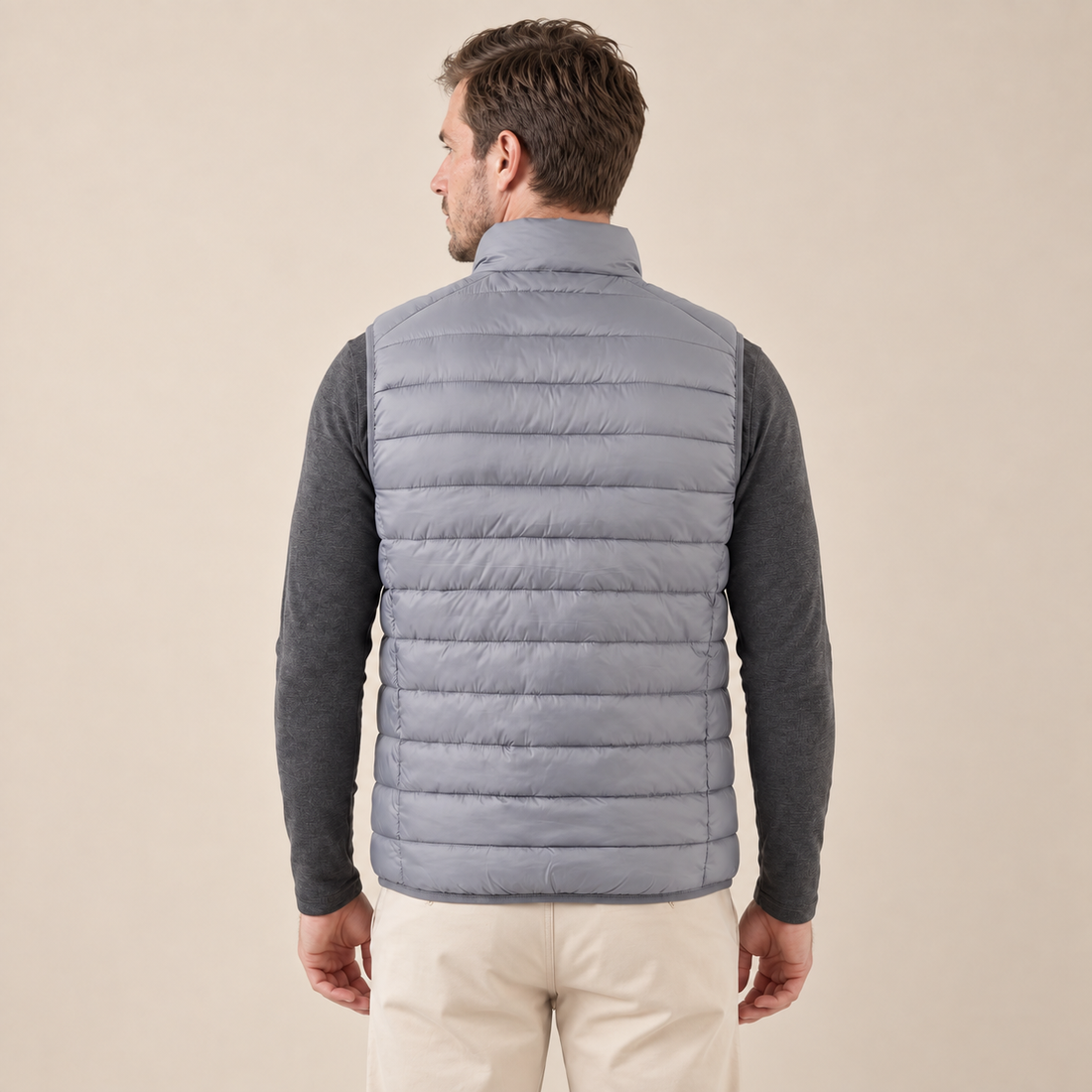Men's Nylon Quilted Padded Gilet
