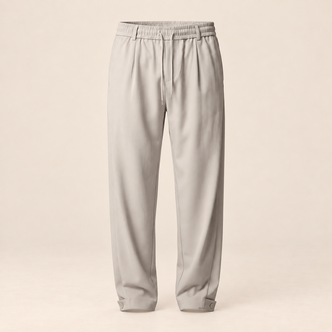 Men's Relaxed Drawstring Tapered Trousers