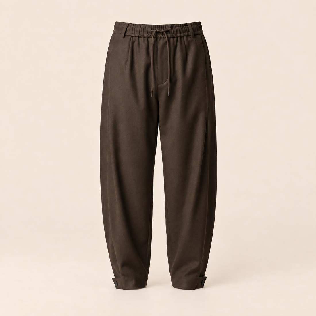 Men's Relaxed Drawstring Tapered Trousers