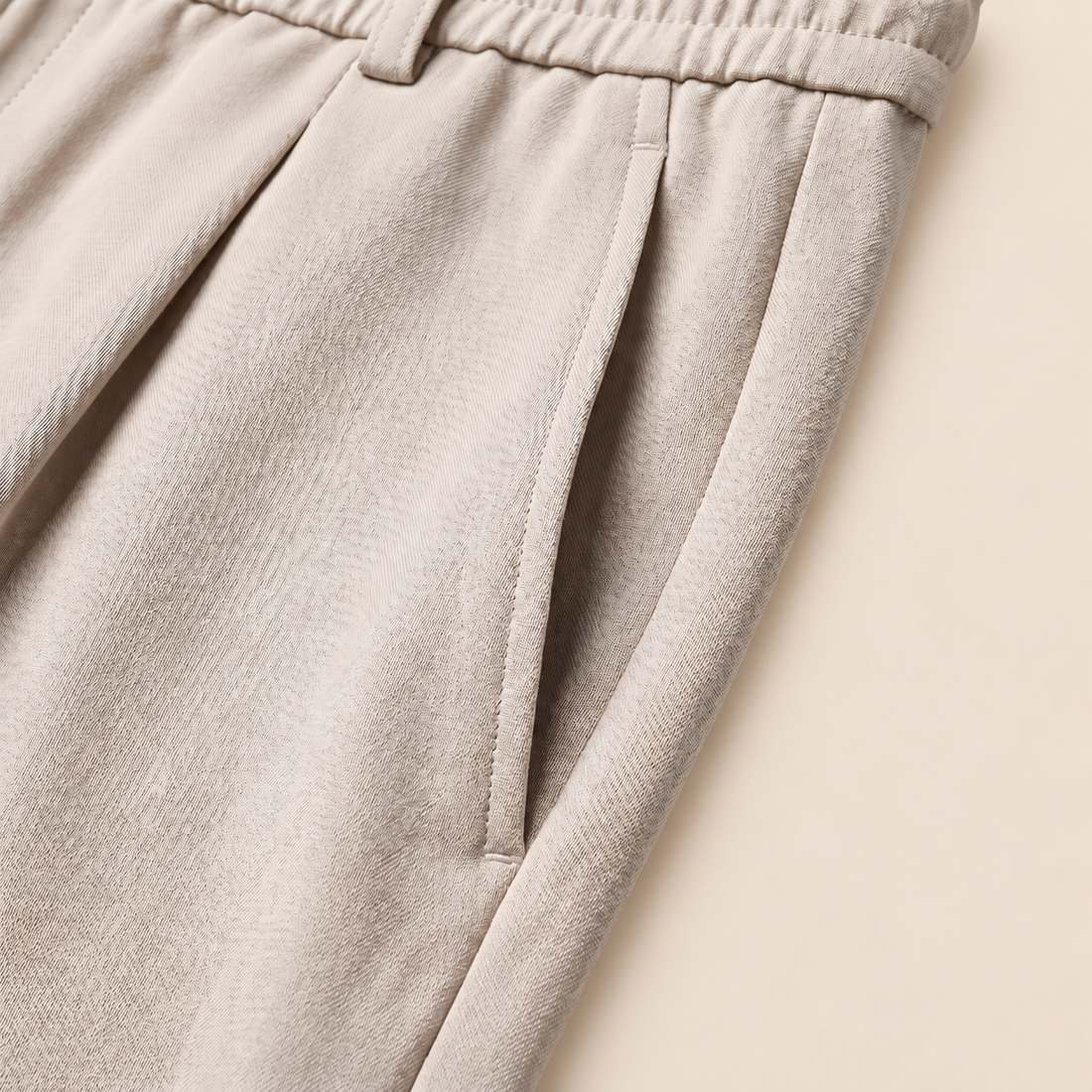 Men's Relaxed Drawstring Tapered Trousers