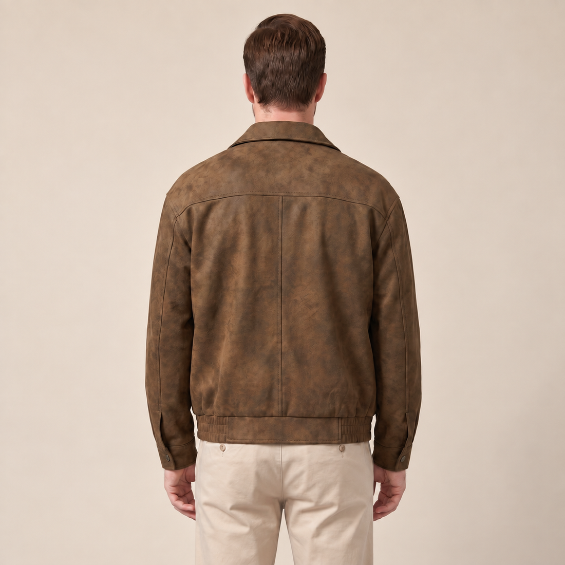Men's Relaxed Fit Collar Jacket
