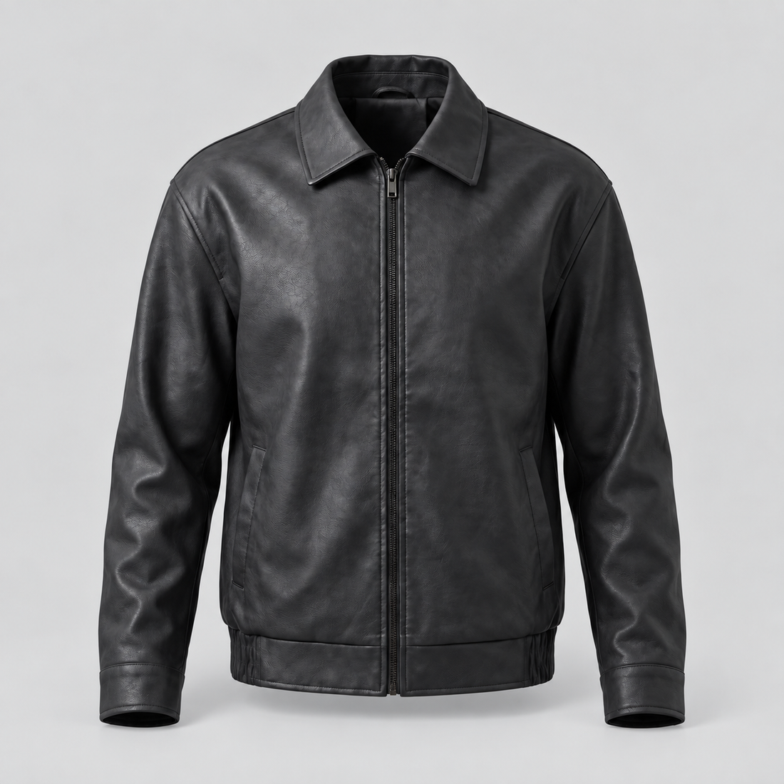 Men's Relaxed Fit Collar Jacket