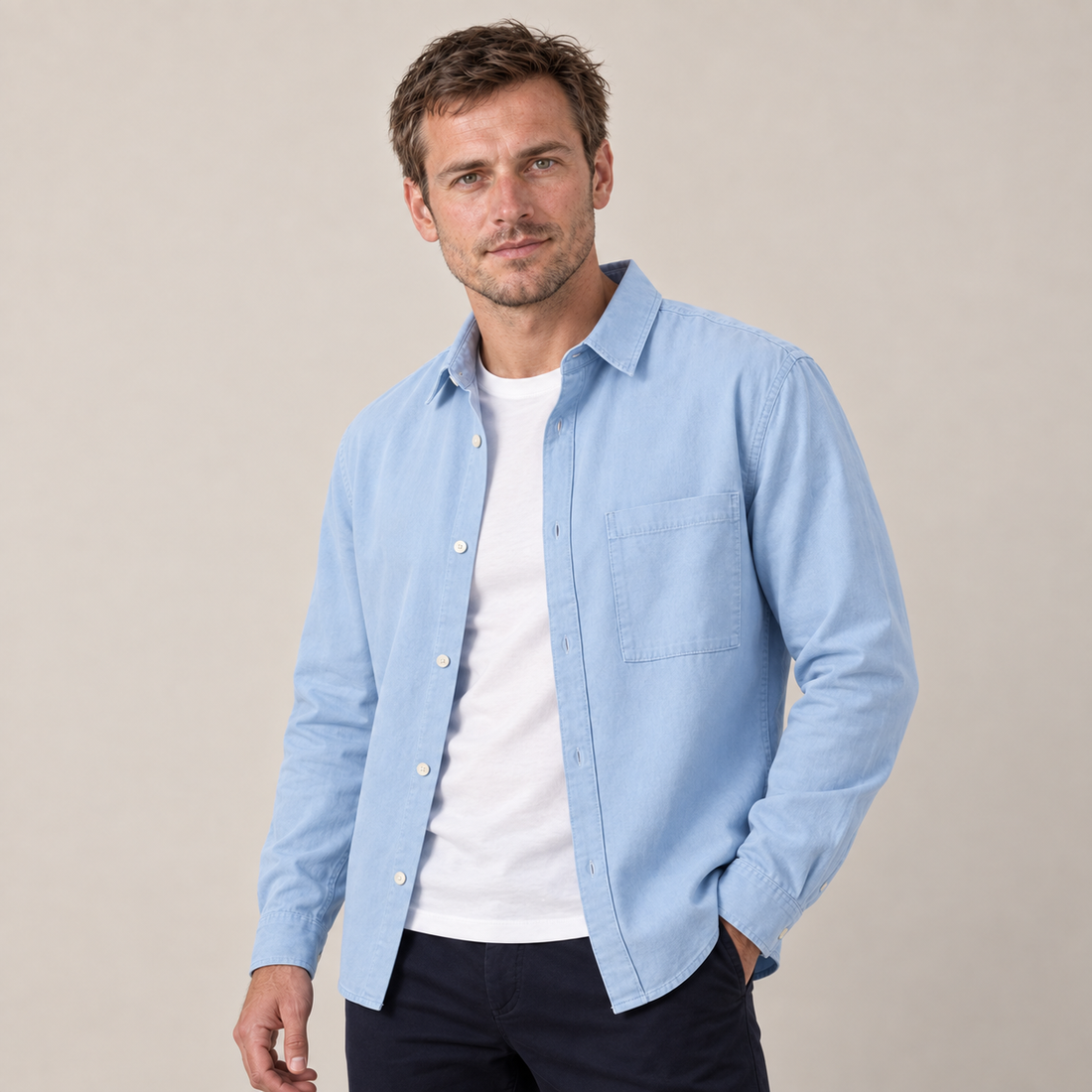 Men's Relaxed Overshirt Jacket