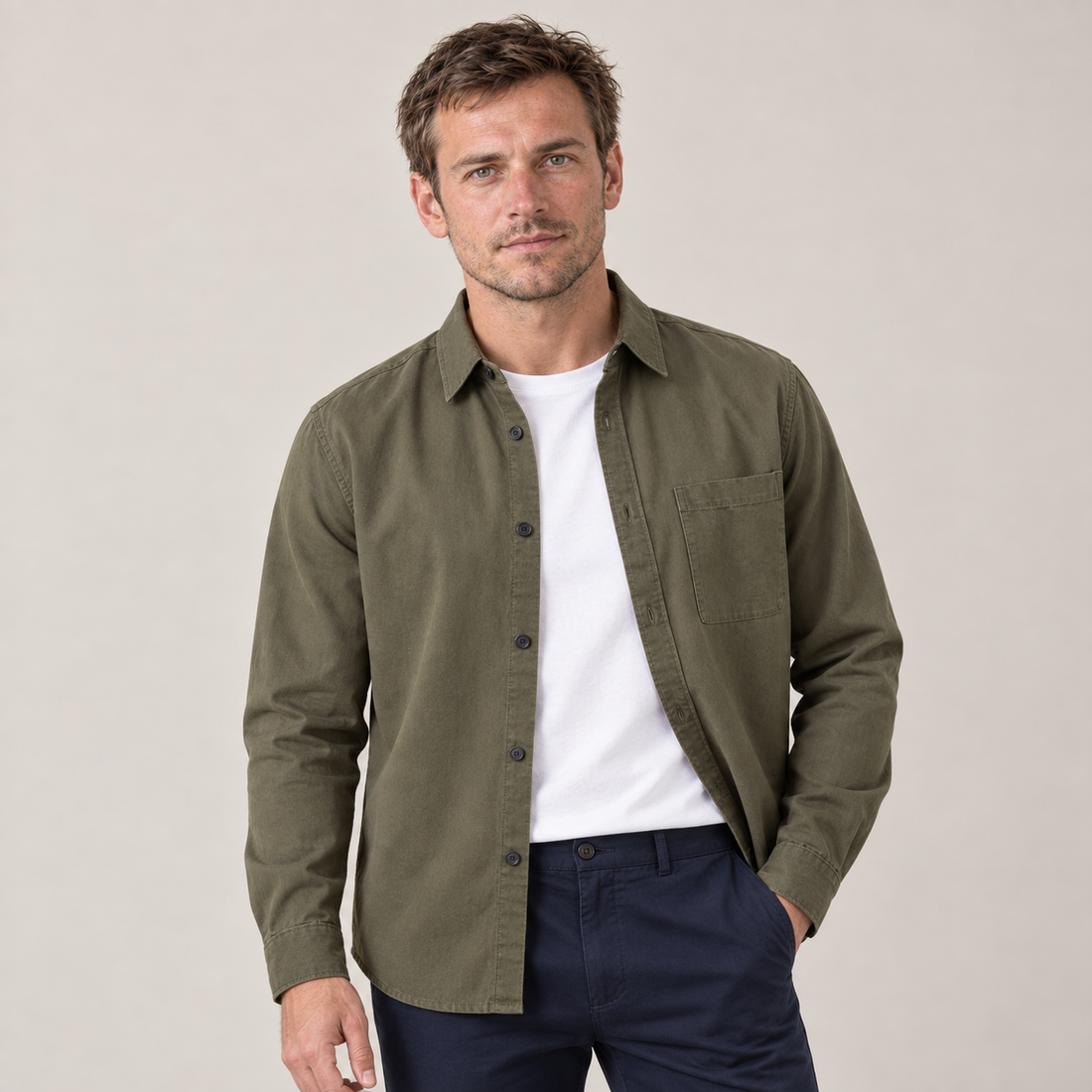 Men's Relaxed Overshirt Jacket
