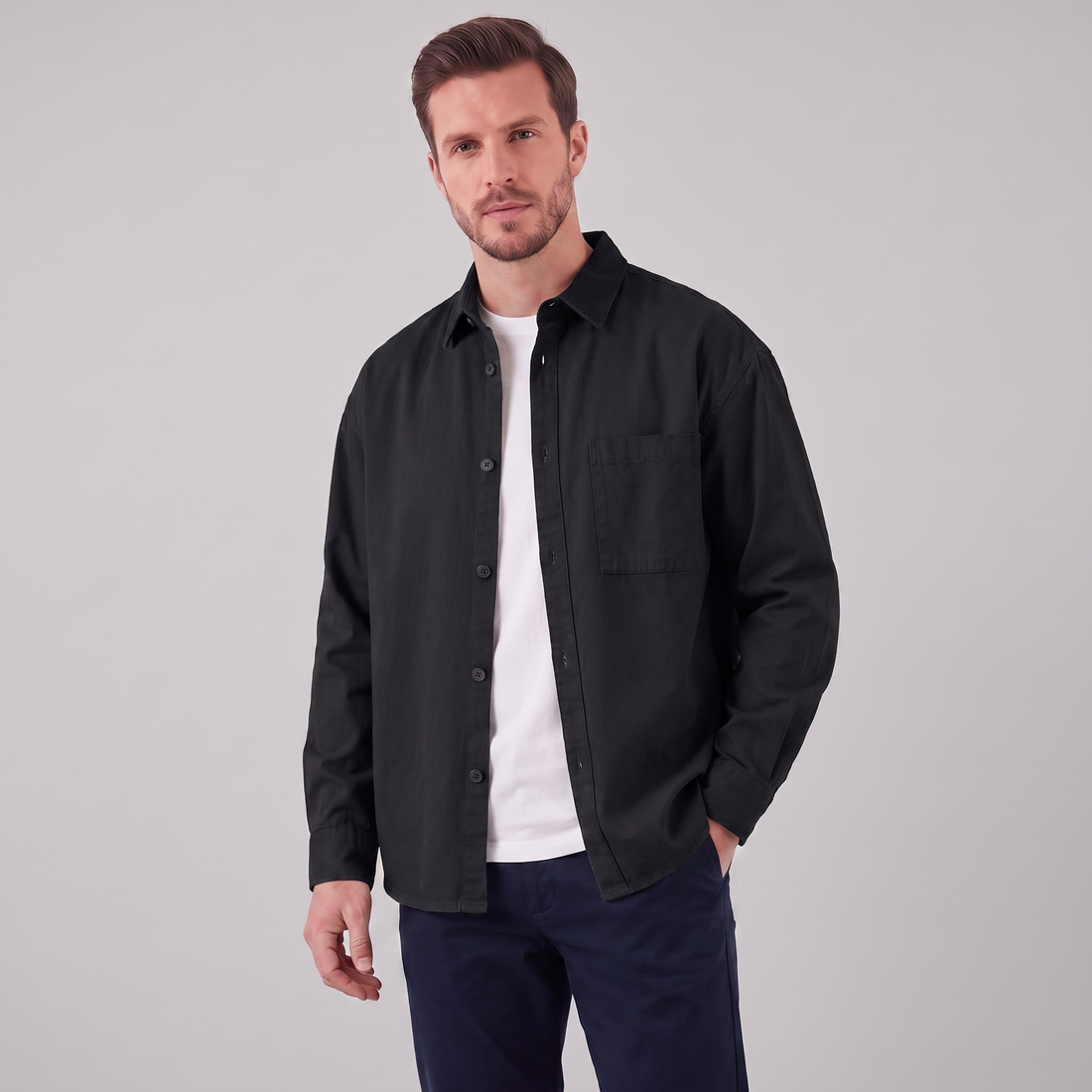 Men's Relaxed Overshirt Jacket