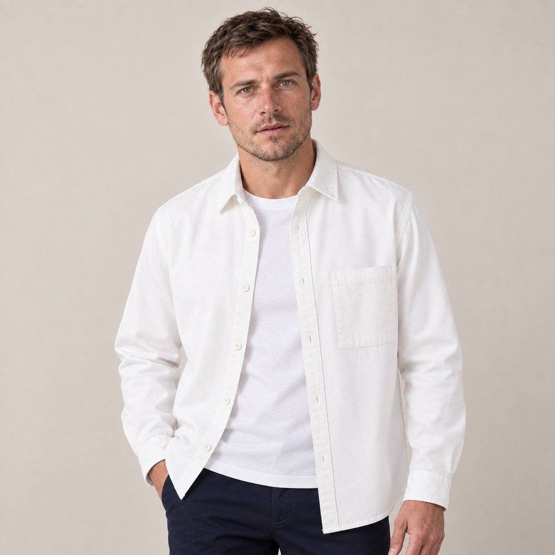 Men's Relaxed Overshirt Jacket