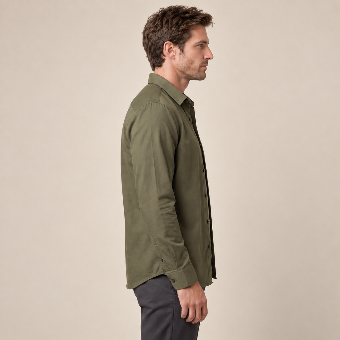 Men's Relaxed Viscose Autumn Overshirt