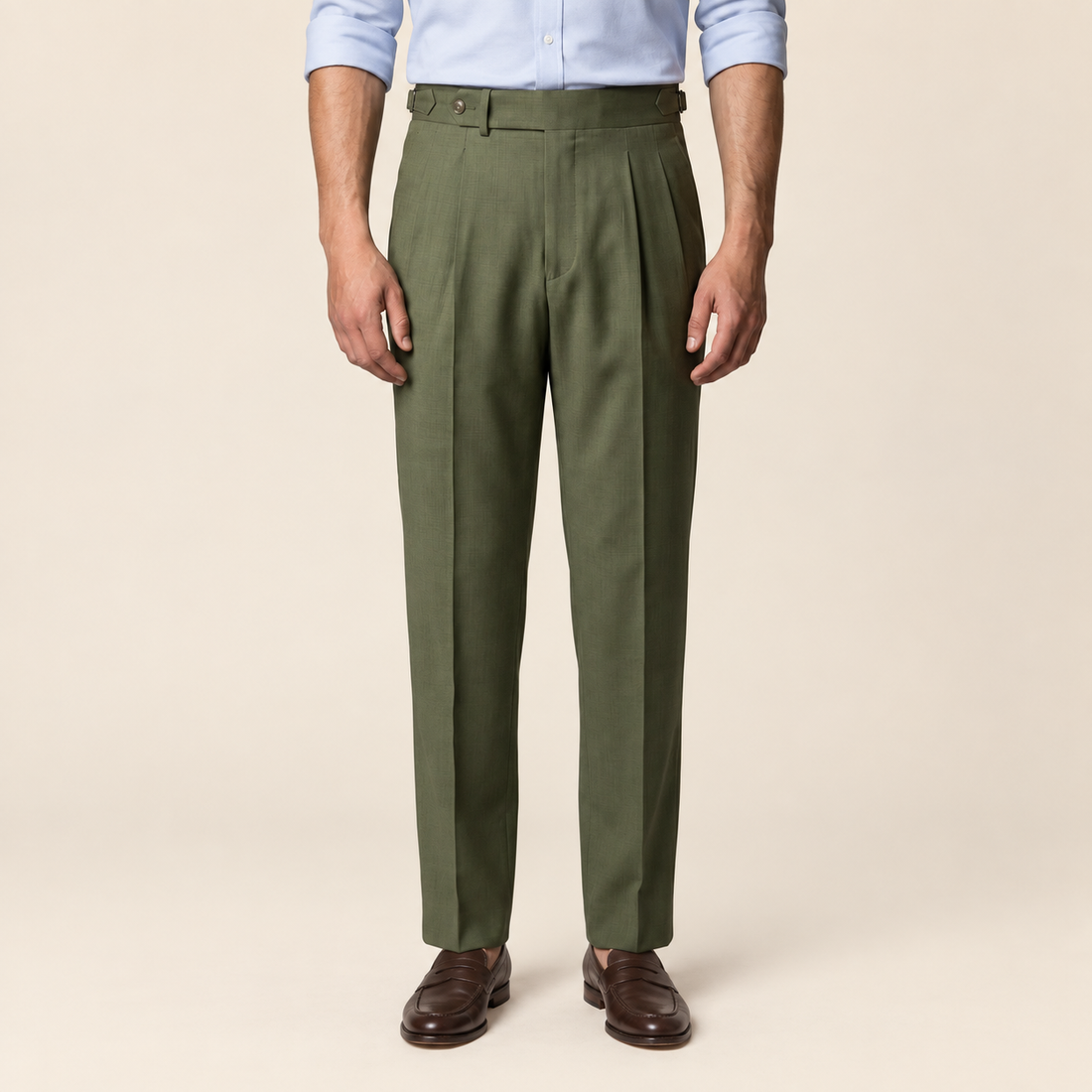 Men's Retro Straight Leg Trousers