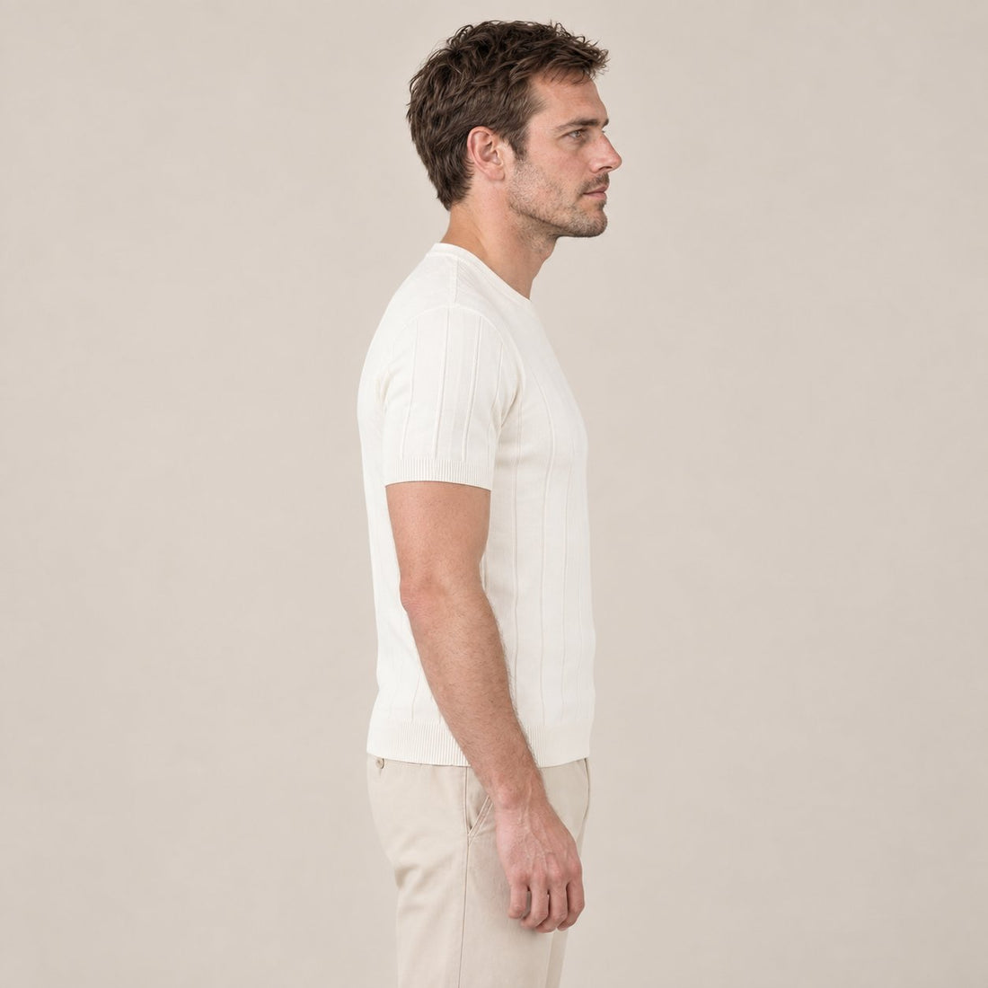 Men's Rib Knit T-Shirt