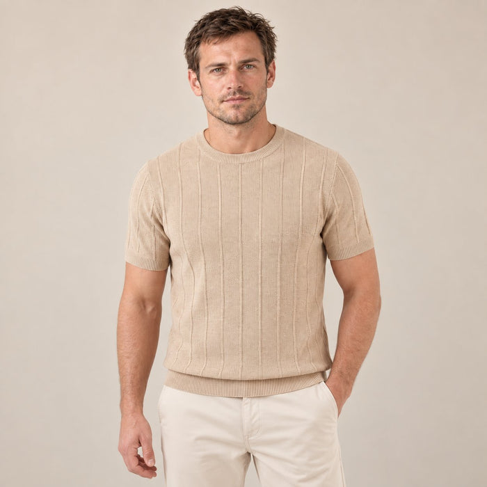 Men's Rib Knit T-Shirt