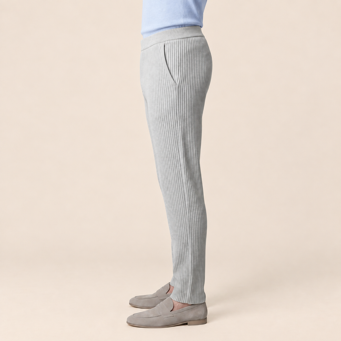 Men's Ribbed Trousers for Casual Comfort