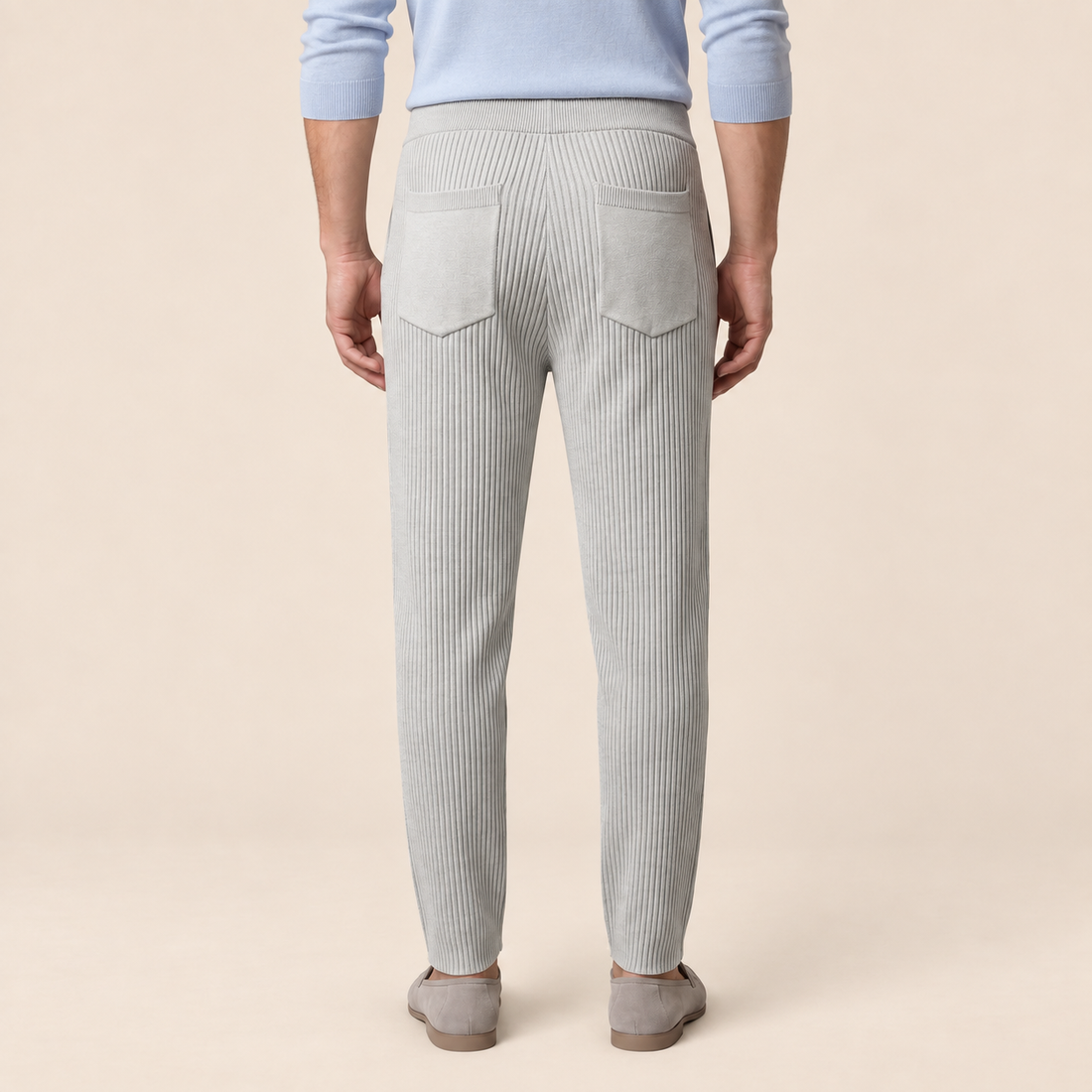Men's Ribbed Trousers for Casual Comfort