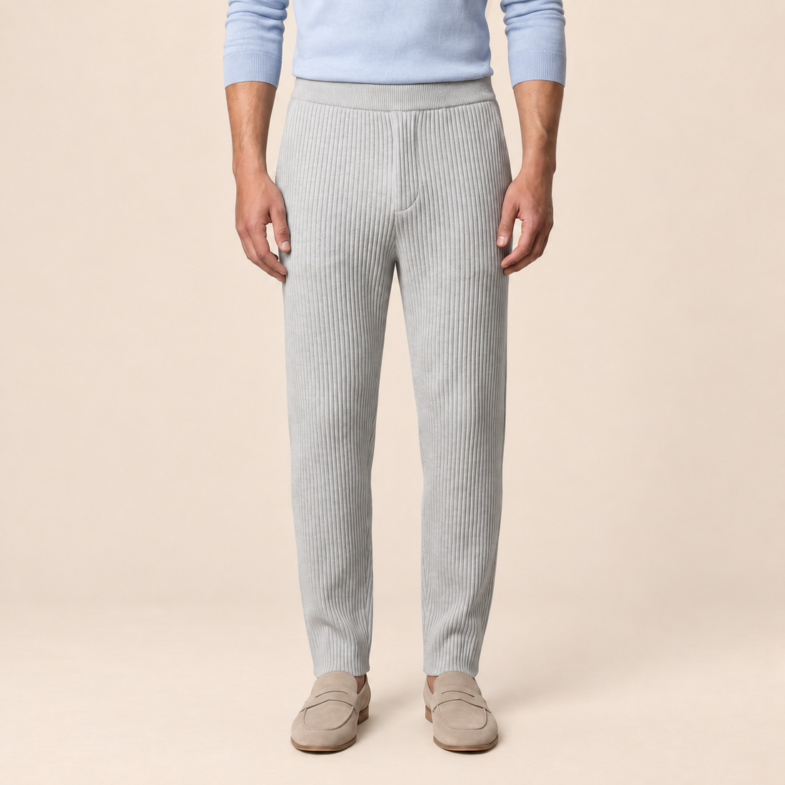 Men's Ribbed Trousers for Casual Comfort