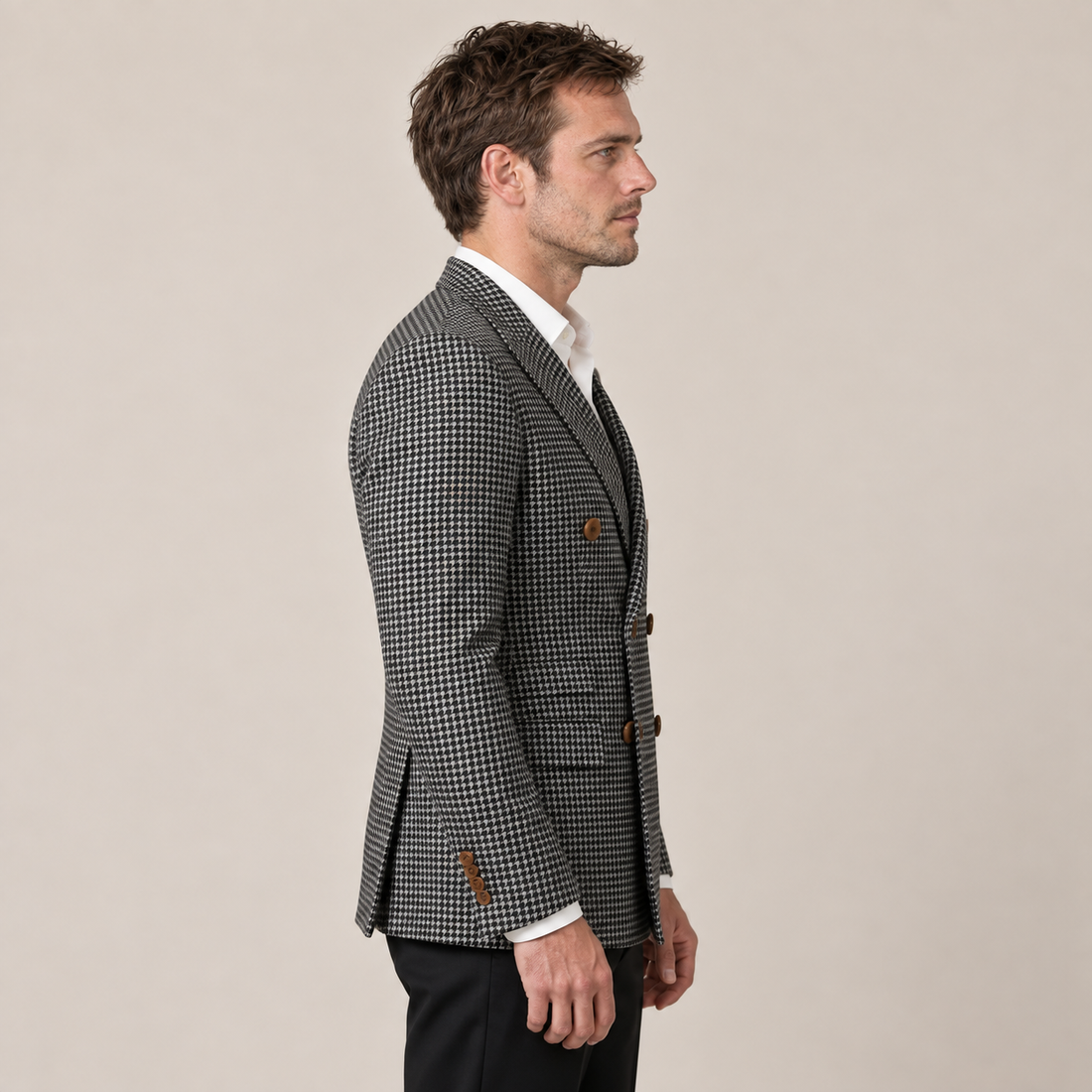 Men's Slim Fit Double-Breasted Blazer